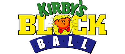 Kirby's Block Ball logo for GameBoy